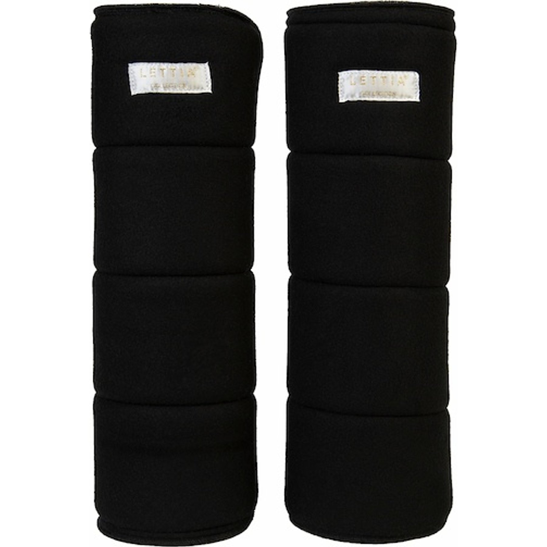Lettia No-Bow Horse Wraps, Black, 18-in