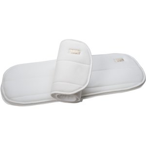 Lettia No-Bow Horse Wraps, White, 16-in