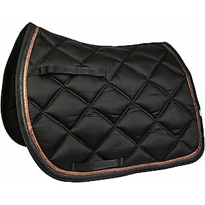 Lettia Rosegold AP Horse Pad, Black