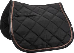 Lettia Rosegold Horse Dressage Pad, Black