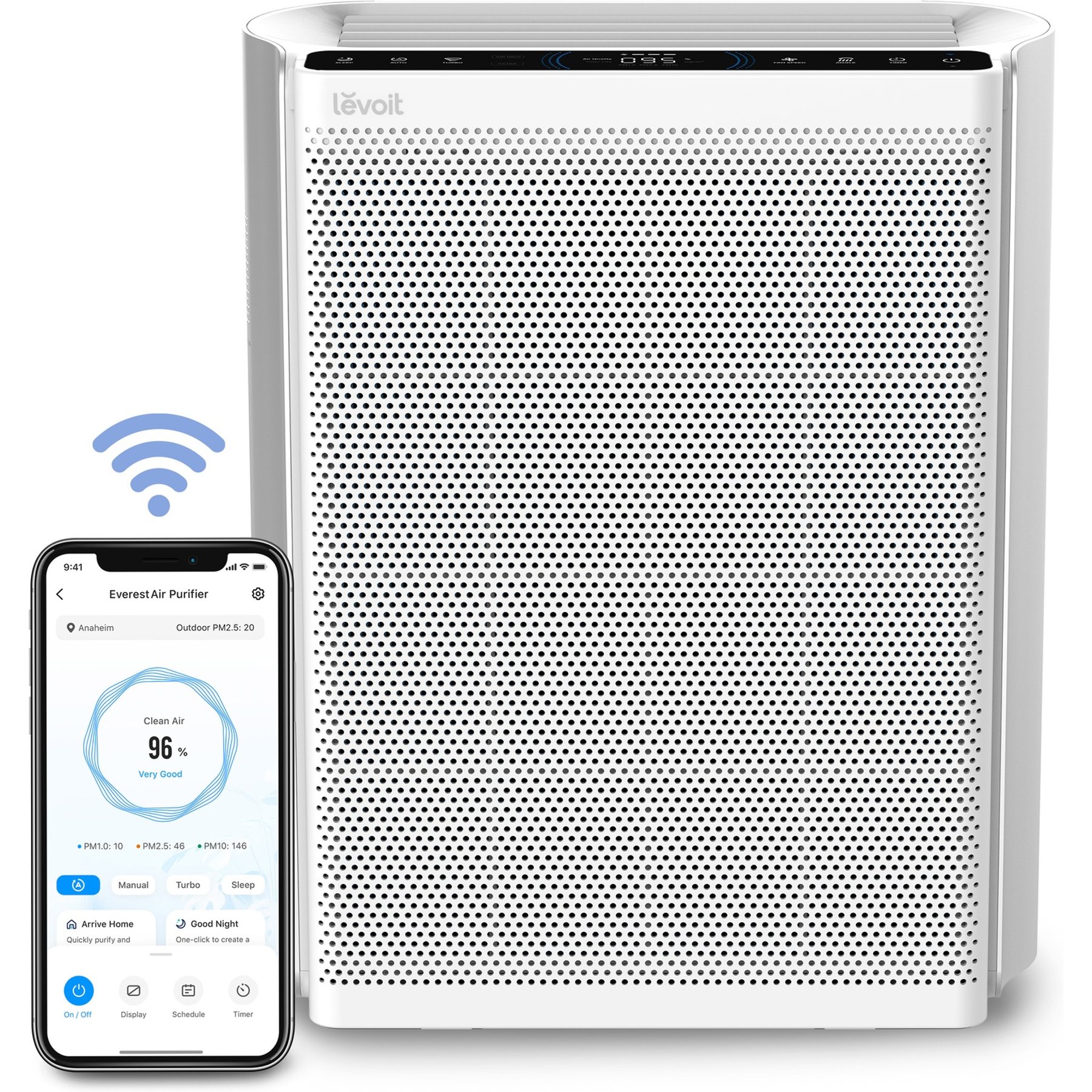 LEVOIT EverestAir Smart Pet Air Purifier, White