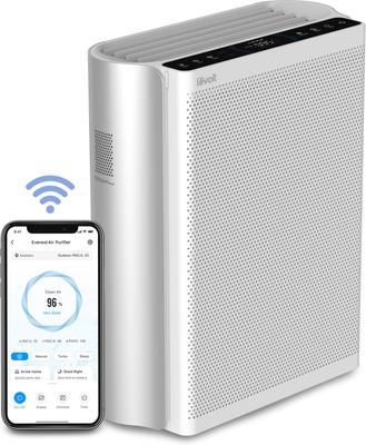 Show full view: LEVOIT EverestAir Smart Pet Air Purifier, White slide 2 of 9