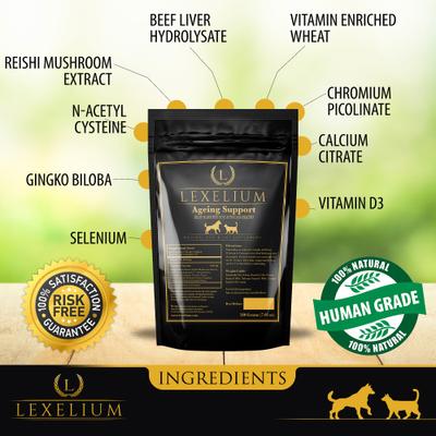 Show full view: Lexelium Ageing Support Dog & Cat Supplement, 7-oz bag slide 4 of 8