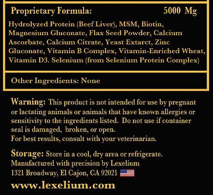 Show full view: Lexelium Fur & Coat Enhancer Dog & Cat Supplement, 7-oz bag slide 8 of 9