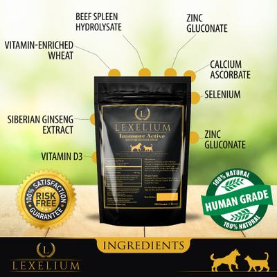 Show full view: Lexelium Immune Acyive Dog & Cat Supplement, 7-oz bag slide 4 of 9