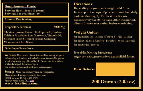 Show full view: Lexelium Immune Acyive Dog & Cat Supplement, 7-oz bag slide 8 of 9