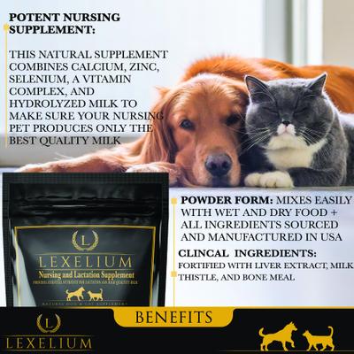 Show full view: Lexelium Nursing & Lactation Dog & Cat Supplement, 7-oz bag slide 3 of 9