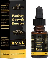 Lexelium Poultry Growth Booster Liquid Supplement, 15-mL bottle