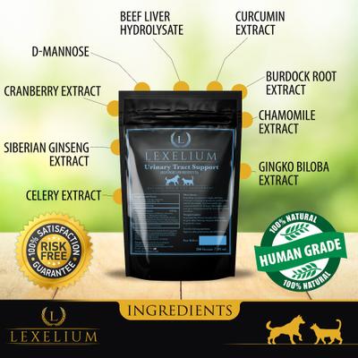 Show full view: Lexelium Urinary Tract Support Dog & Cat Supplement, 7-oz bag slide 4 of 9
