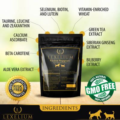 Show full view: Lexelium Vision Support Dog & Cat Supplement, 7-oz bag slide 4 of 8