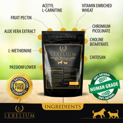 Show full view: Lexelium Weight Management Dog & Cat Supplement, 7-oz bag slide 4 of 9