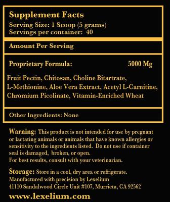 Show full view: Lexelium Weight Management Dog & Cat Supplement, 7-oz bag slide 5 of 9