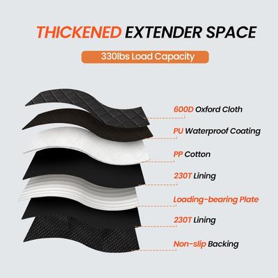 Show full view: LFC PETS Dog & Cat Water Resistant Car Seat Cover, Black, 53 x 62-in, Extra Large slide 3 of 9