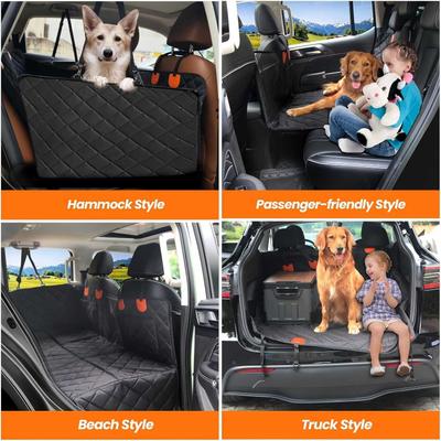 Show full view: LFC PETS Dog & Cat Water Resistant Car Seat Cover, Black, 53 x 62-in, Extra Large slide 7 of 9