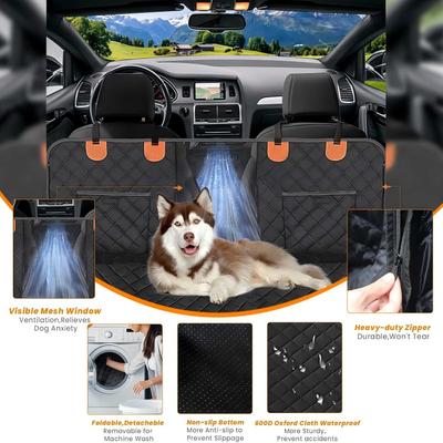 Show full view: LFC PETS Dog & Cat Water Resistant Car Seat Cover, Black, 53 x 62-in, Extra Large slide 5 of 9