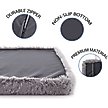 Show in main carousel: LFC PETS Fluffy Orthopedic Dog & Cat Bed with Waterproof Removable Cover, Grey, Medium slide 6 of 8