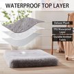 Show in main carousel: LFC PETS Fluffy Orthopedic Dog & Cat Bed with Waterproof Removable Cover, Grey, Medium slide 4 of 8