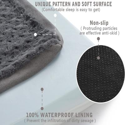 Show full view: LFC PETS Orthopedic Memory Foam Dog & Cat Bed with Removable Cover, Grey, Large slide 10 of 11