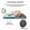 Show in main carousel: LFC PETS Orthopedic Memory Foam Dog & Cat Bed with Removable Cover, Grey, XX-Large slide 4 of 9