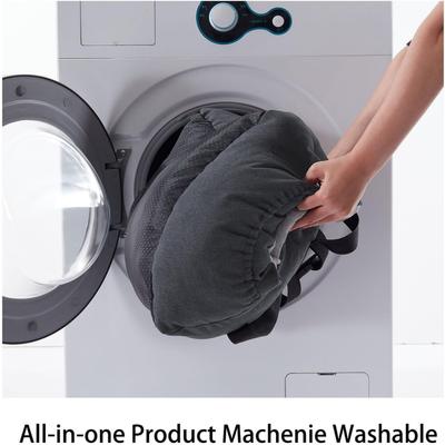 Show full view: LFC PETS Portable Dog & Cat Car Seat Bed with Clip-On Safety Leash, Grey slide 7 of 10