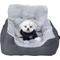 Show in main carousel: LFC PETS Portable Dog & Cat Car Seat Bed with Clip-On Safety Leash, Grey slide 8 of 10