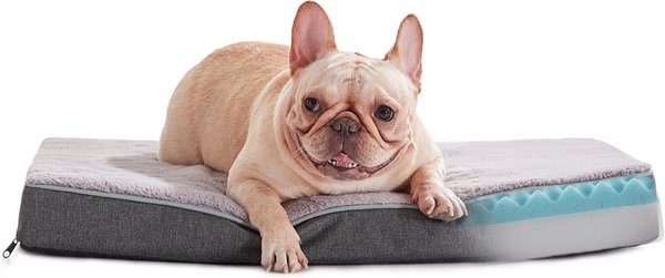 Show full view: LFC PETS Ultra Comfort Memory Foam Dog & Cat Bed with Removable Cover, Grey, Medium slide 3 of 9