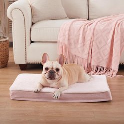LFC PETS Ultra Comfort Memory Foam Dog & Cat Bed with Removable Cover, Pink, Medium