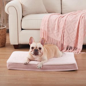 LFC PETS Ultra Comfort Memory Foam Dog & Cat Bed with Removable Cover, Pink, Medium