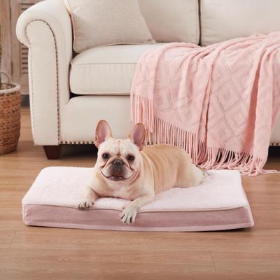 Show full view: LFC PETS Ultra Comfort Memory Foam Dog & Cat Bed with Removable Cover, Pink, Medium slide 1 of 9