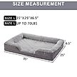 Show in main carousel: LFC PETS Waterproof Orthopedic Bolster Dog & Cat Sofa Bed with Removable Cover, Grey, Large slide 2 of 10