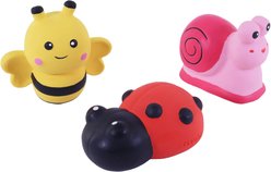 Li'l Pals Busy Bugs Squeaky Variety Pack Dog Toy, 3 count