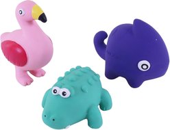 Li'l Pals Tropical Pets Squeaky Variety Pack Dog Toy, 3 count