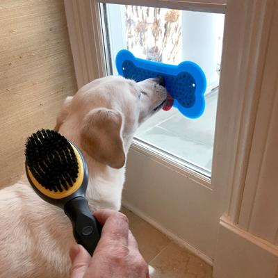 Show full view: Lick Lick Pad Dog Distraction Lick Mat, Large, Blue slide 5 of 12