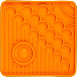 LickiMat Catster Non-Skid Thermoplastic Rubber Cat Bowl, Orange, Standard slide 2 of 4