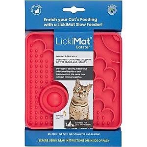 LickiMat Kitty Non-Skid Thermoplastic Rubber Cat Bowl