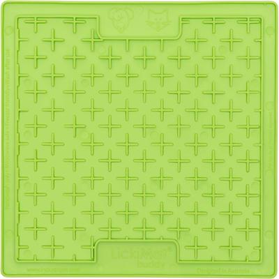 Show full view: LickiMat Classic Buddy Non-Skid Thermoplastic Rubber Cat Bowl, Green, Standard slide 2 of 6