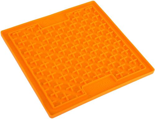 Show full view: LickiMat Classic Buddy Non-Skid Thermoplastic Rubber Cat Bowl, Orange, Standard slide 5 of 6