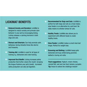LickiMat Classic Soother Slow Feeder Dog Lick Mat, Green