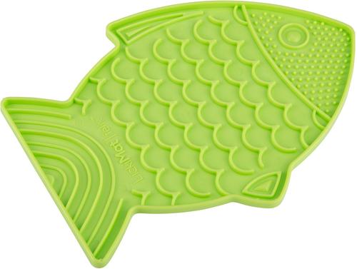 Show full view: LickiMat Felix Non-Skid Thermoplastic Rubber Cat Bowl, Green, Standard slide 5 of 7