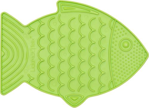 Show full view: LickiMat Felix Non-Skid Thermoplastic Rubber Cat Bowl, Green, Standard slide 2 of 7