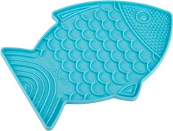 LickiMat Felix Non-Skid Thermoplastic Rubber Cat Bowl, Turquoise, Standard slide 2 of 5