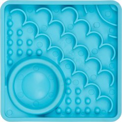 LickiMat Kitty Non-Skid Thermoplastic Rubber Cat Bowl, Turquoise, Standard slide 2 of 4