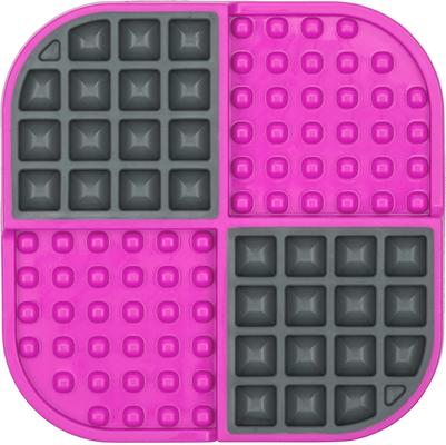 Show full view: LickiMat Slomo Non-Skid Thermoplastic Rubber Cat Bowl, Pink, Standard slide 2 of 5