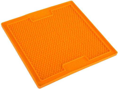 Show full view: LickiMat Soother Non-Skid Thermoplastic Rubber Dog Bowl, Orange slide 5 of 6