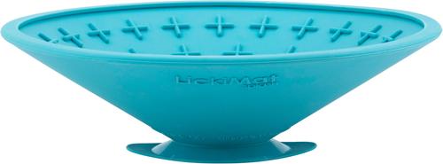 Show full view: LickiMat Splash Non-Skid Thermoplastic Rubber Dog Bowl, Turquoise slide 3 of 8