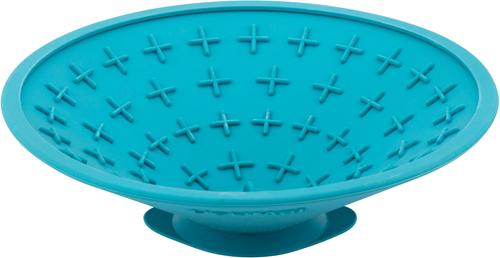 Show full view: LickiMat Splash Non-Skid Thermoplastic Rubber Dog Bowl, Turquoise slide 7 of 8