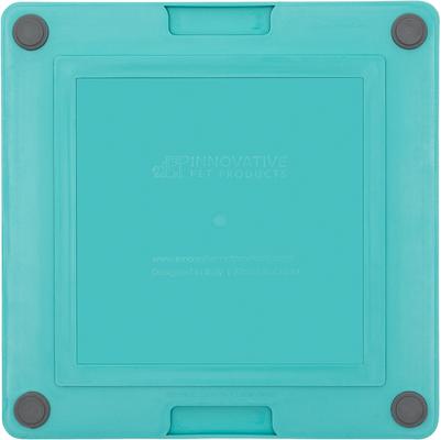 Show full view: LickiMat Tuff Buddy Non-Skid Thermoplastic Rubber Dog Bowl, Turquoise slide 8 of 9