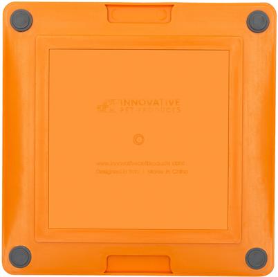 Show full view: LickiMat Tuff Soother Non-Skid Thermoplastic Rubber Dog Bowl, Orange slide 6 of 7