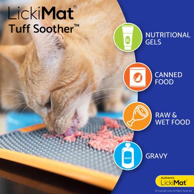 Show full view: LickiMat Tuff Soother Non-Skid Thermoplastic Rubber Dog Bowl, Orange slide 4 of 7