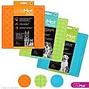 LickiMat Variety 3-Pack Non-Skid Thermoplastic Rubber Dog Bowl, Turquoise/Green/Orange